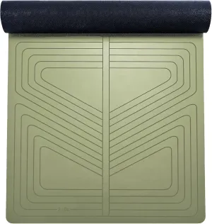 agoy Pro  Warrior - Premium Non-Slip Yoga Mat – Eco-Conscious Design - PU Mat With Wet/Dry Grip  - Focus Alignment - Lazer-Etched Technology - A Portable Standard Size Mat for All Styles of Yoga