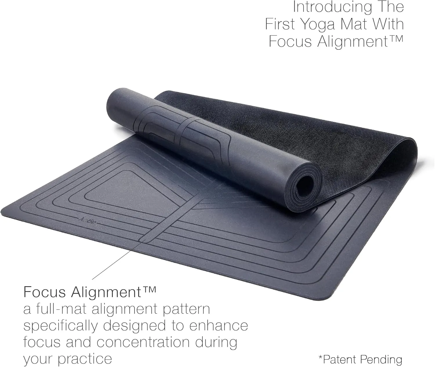agoy Pro  Warrior - Premium Non-Slip Yoga Mat – Eco-Conscious Design - PU Mat With Wet/Dry Grip  - Focus Alignment - Lazer-Etched Technology - A Portable Standard Size Mat for All Styles of Yoga