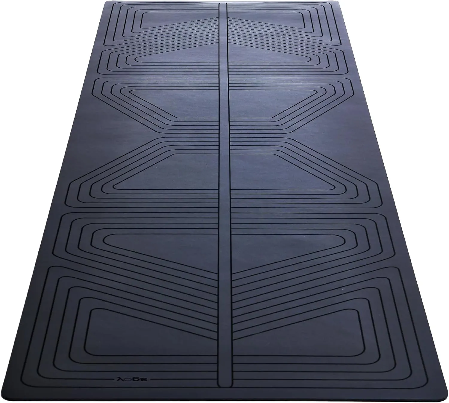 agoy Pro  Warrior - Premium Non-Slip Yoga Mat – Eco-Conscious Design - PU Mat With Wet/Dry Grip  - Focus Alignment - Lazer-Etched Technology - A Portable Standard Size Mat for All Styles of Yoga