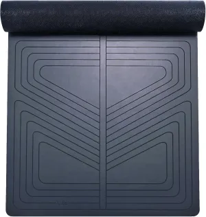 agoy Pro  Warrior - Premium Non-Slip Yoga Mat – Eco-Conscious Design - PU Mat With Wet/Dry Grip  - Focus Alignment - Lazer-Etched Technology - A Portable Standard Size Mat for All Styles of Yoga