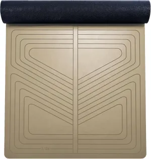 agoy Pro  Warrior - Premium Non-Slip Yoga Mat – Eco-Conscious Design - PU Mat With Wet/Dry Grip  - Focus Alignment - Lazer-Etched Technology - A Portable Standard Size Mat for All Styles of Yoga