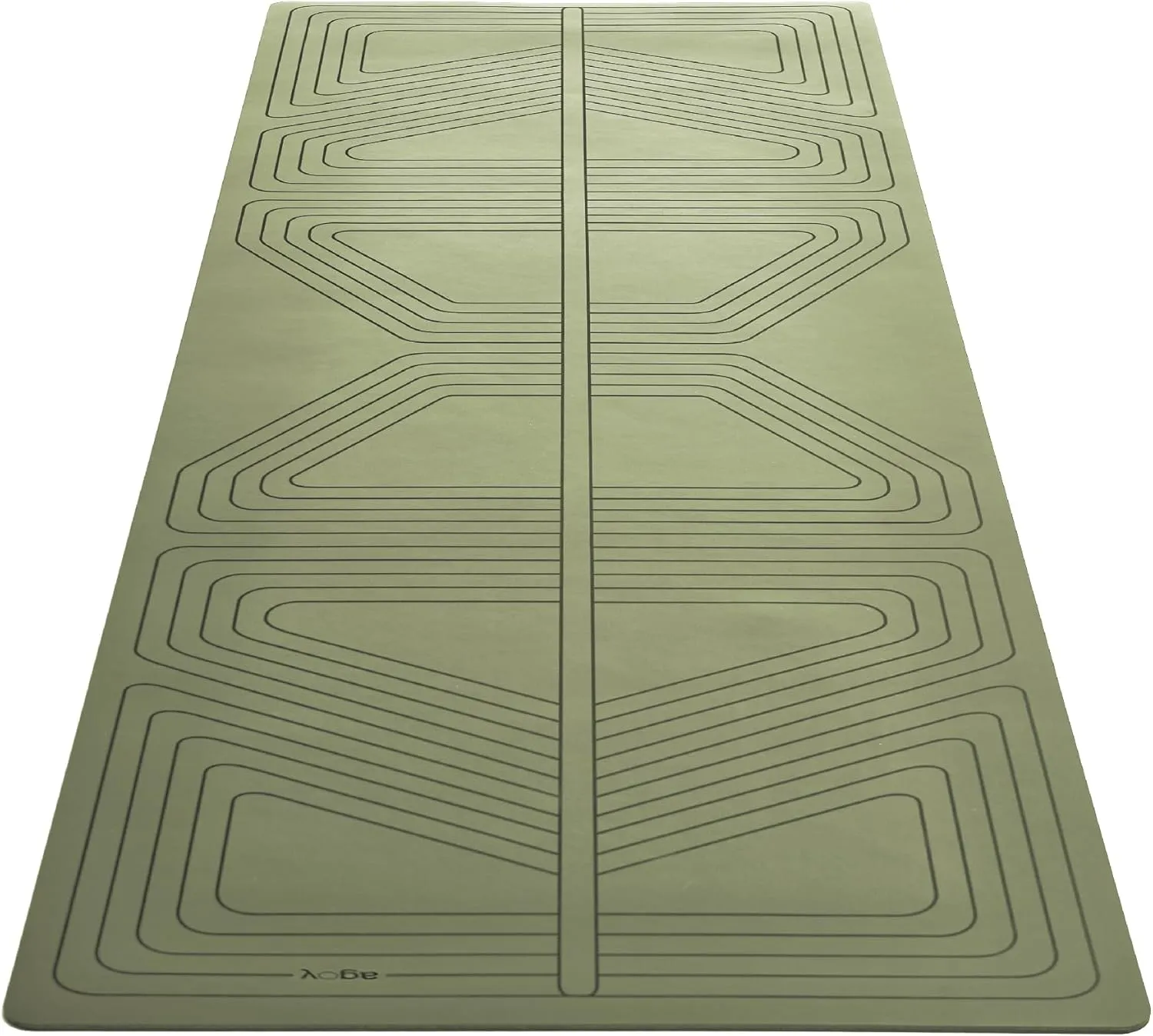 agoy Pro  Warrior - Premium Non-Slip Yoga Mat – Eco-Conscious Design - PU Mat With Wet/Dry Grip  - Focus Alignment - Lazer-Etched Technology - A Portable Standard Size Mat for All Styles of Yoga