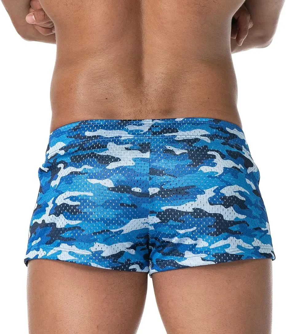 AIMPACT Men's Mesh Running Shorts Retro 3 Inch Quick Dry Gym Athletic Workout Short Shorts