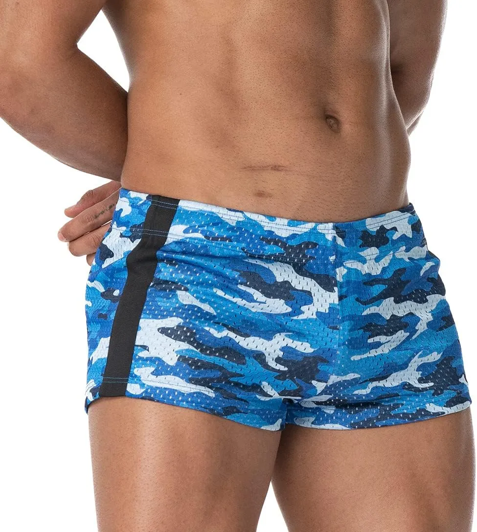 AIMPACT Men's Mesh Running Shorts Retro 3 Inch Quick Dry Gym Athletic Workout Short Shorts
