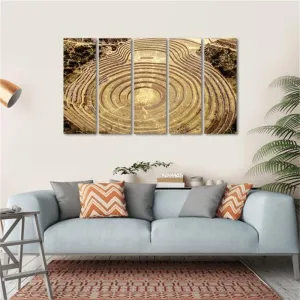 akia Canvas Wall Art Landscape Theme Pictures Home Decor Prints Moray Quechua Peru Paintings for Living Room Bathroom Bedroom Kitchen Office Decoration Natural Scenery Artwork