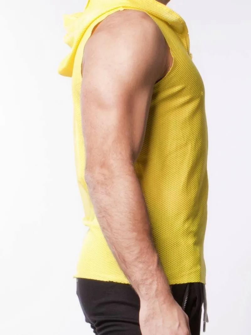 Alexander Cobb Sleeveless Mesh Hoodie Tank: SIZES LARGE, 2XL