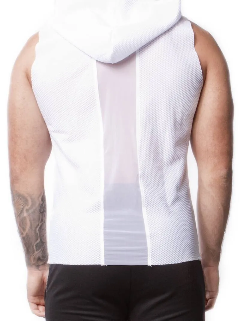 Alexander Cobb Sleeveless Mesh Hoodie Tank: SIZES LARGE, 2XL