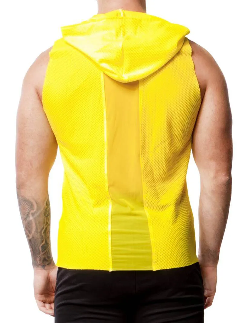 Alexander Cobb Sleeveless Mesh Hoodie Tank: SIZES LARGE, 2XL