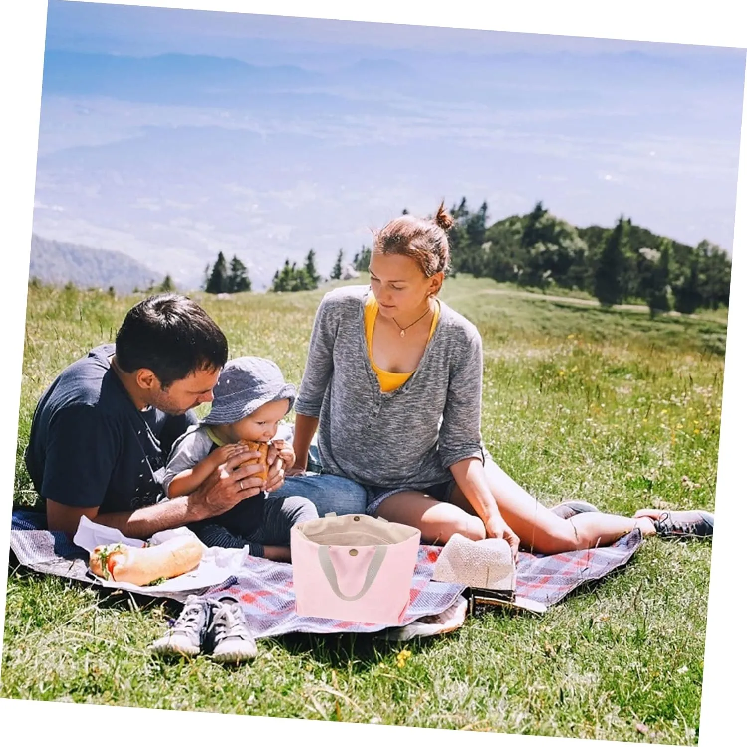 Alipis Outdoor Bento Storage Pouch Portable Lunch Carrying Bag for Office School and Outdoor Activities Convenient Blend Design Easy to Clean and Store