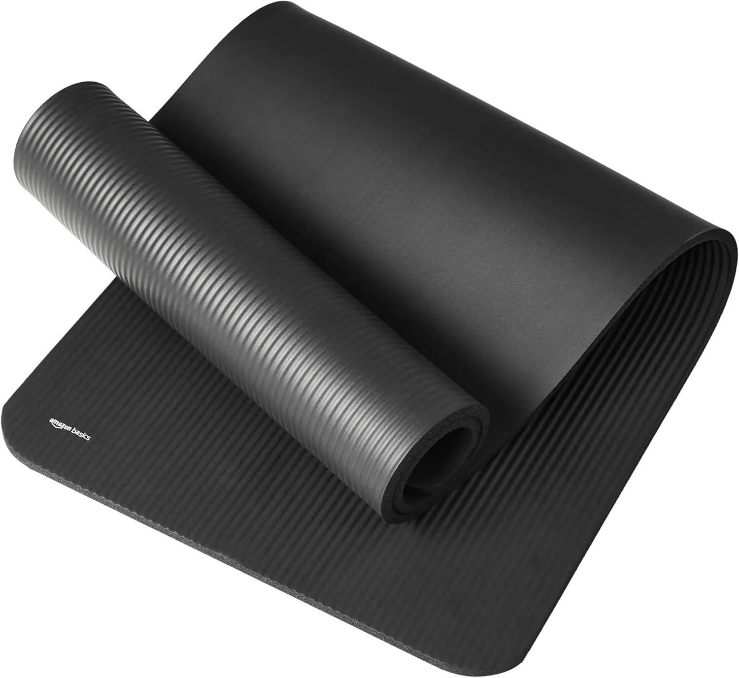 Amazon Basics 1/2 Inch Extra Thick Exercise Yoga Mat with Carrying Strap