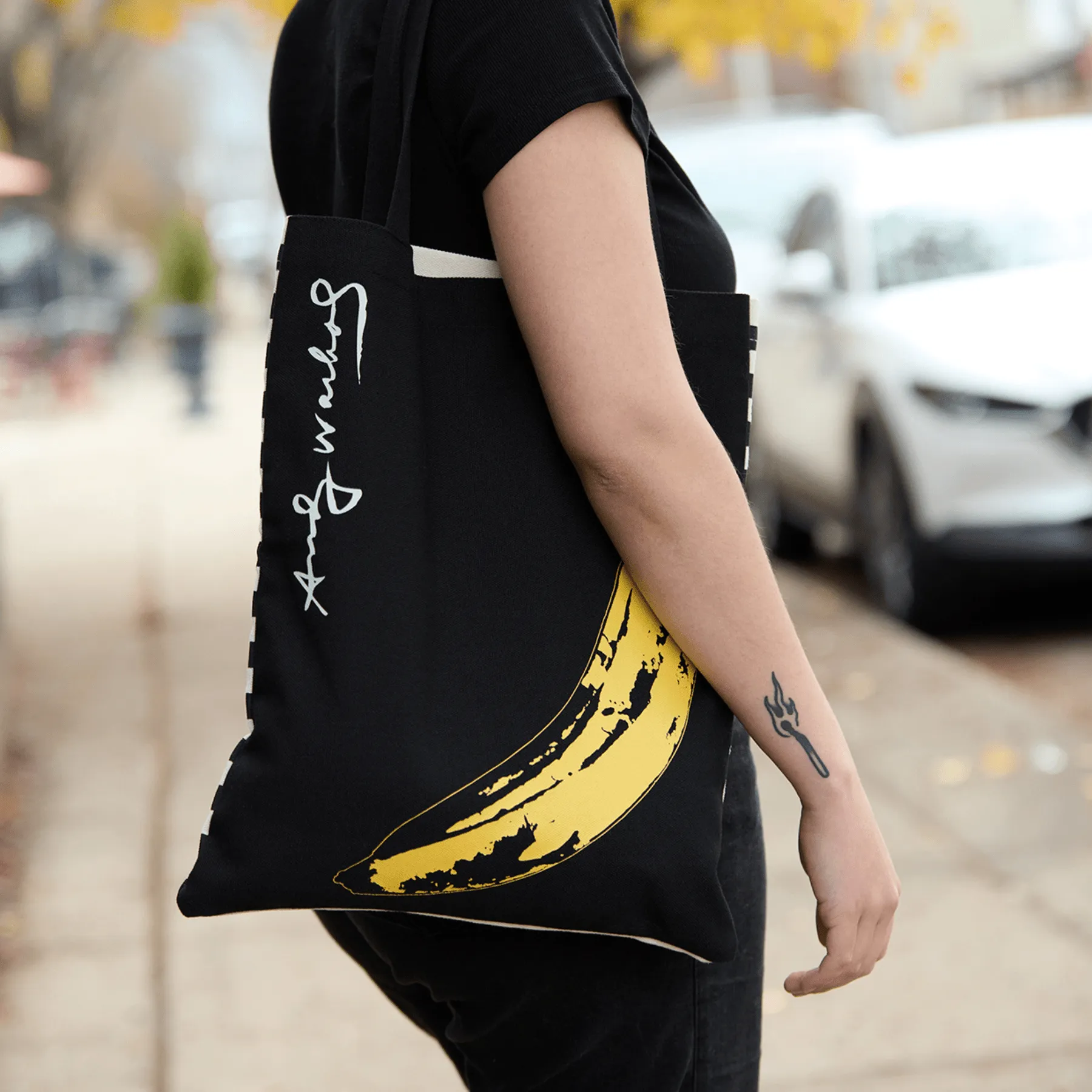 Andy Warhol Warhol Banana Canvas Tote Bag