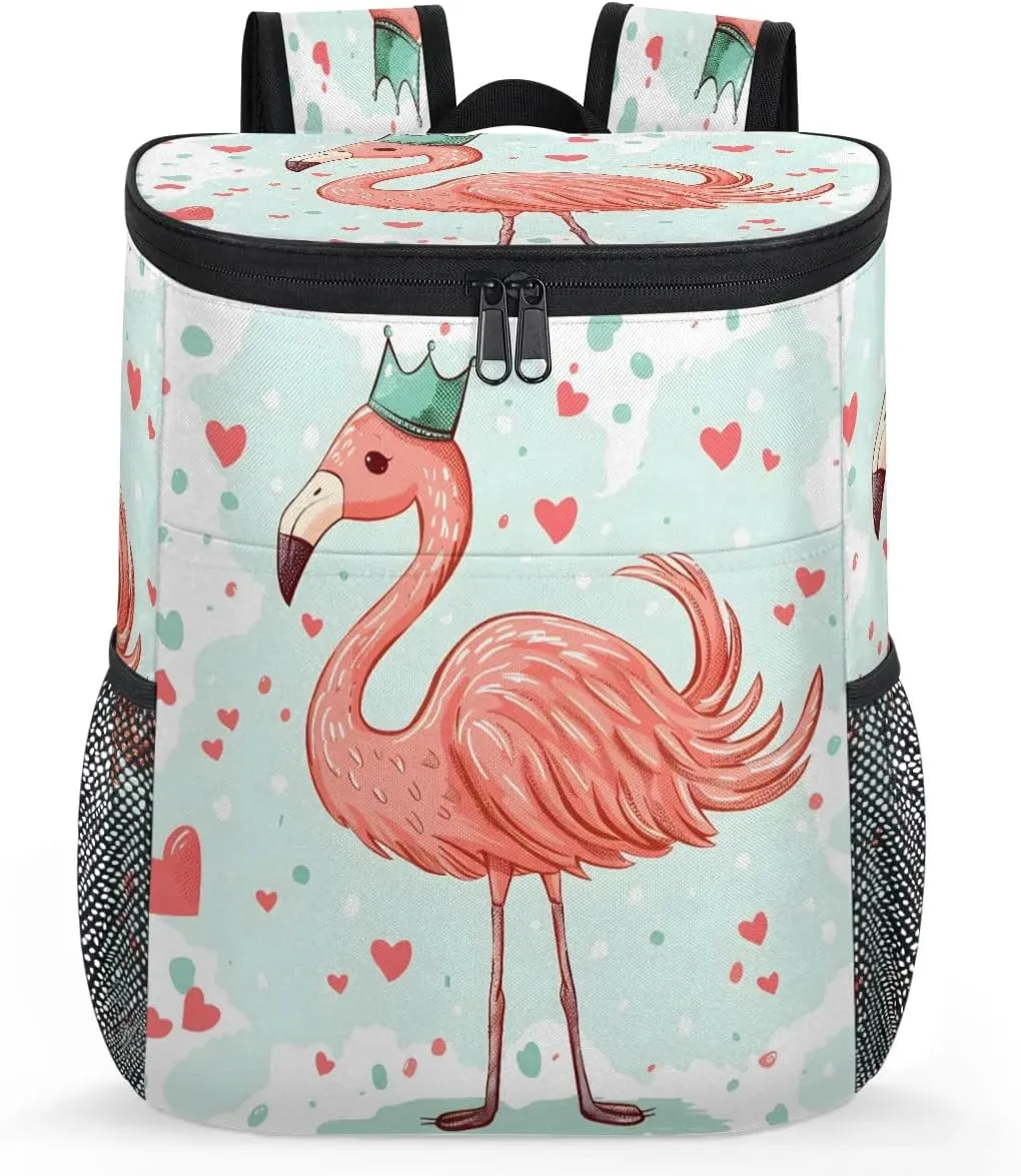 Animal Owl Eyes Backpack Cooler Leakproof Insulated Cooler Bag Beach Travel Camping Lunch Backpack for Men Women