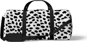 Animals Cheetah Spots Sports Duffel Bag Travel Gym Tote Bags Lightweight Durable Shoulder Strap Waterproof Polyester Outside Mesh Pocket Overnight Trip Duffel Bag for Women Men