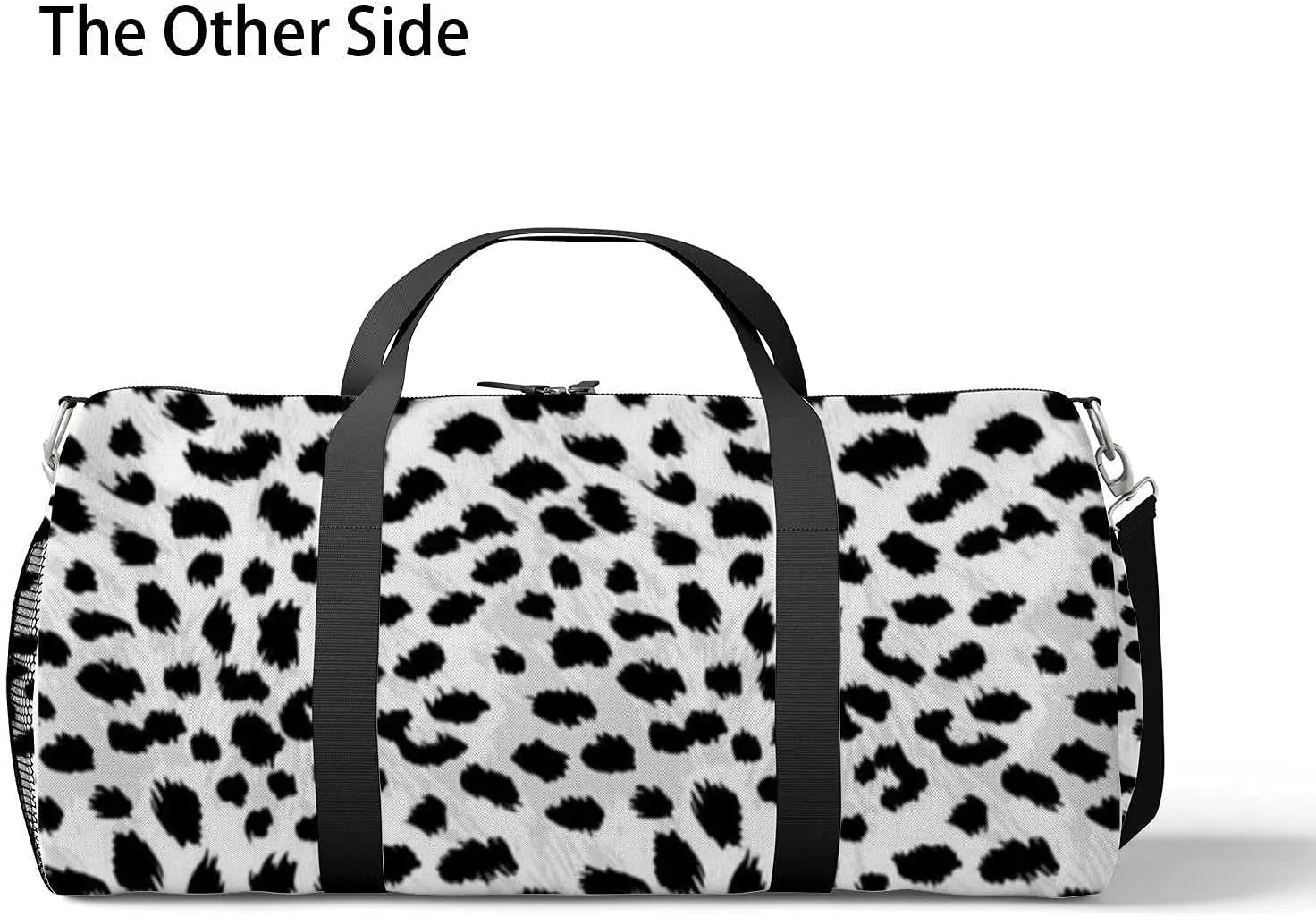 Animals Cheetah Spots Sports Duffel Bag Travel Gym Tote Bags Lightweight Durable Shoulder Strap Waterproof Polyester Outside Mesh Pocket Overnight Trip Duffel Bag for Women Men