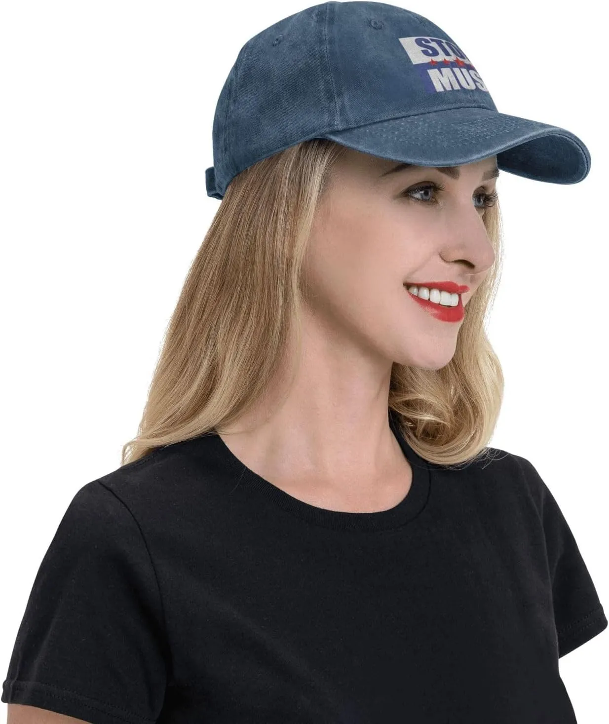 Anti Stop Musk Cowboy Hat Women Baseball Cap Ball Caps Men Trucker Cap Outdoor Sports Adjustable Dad Hat Black
