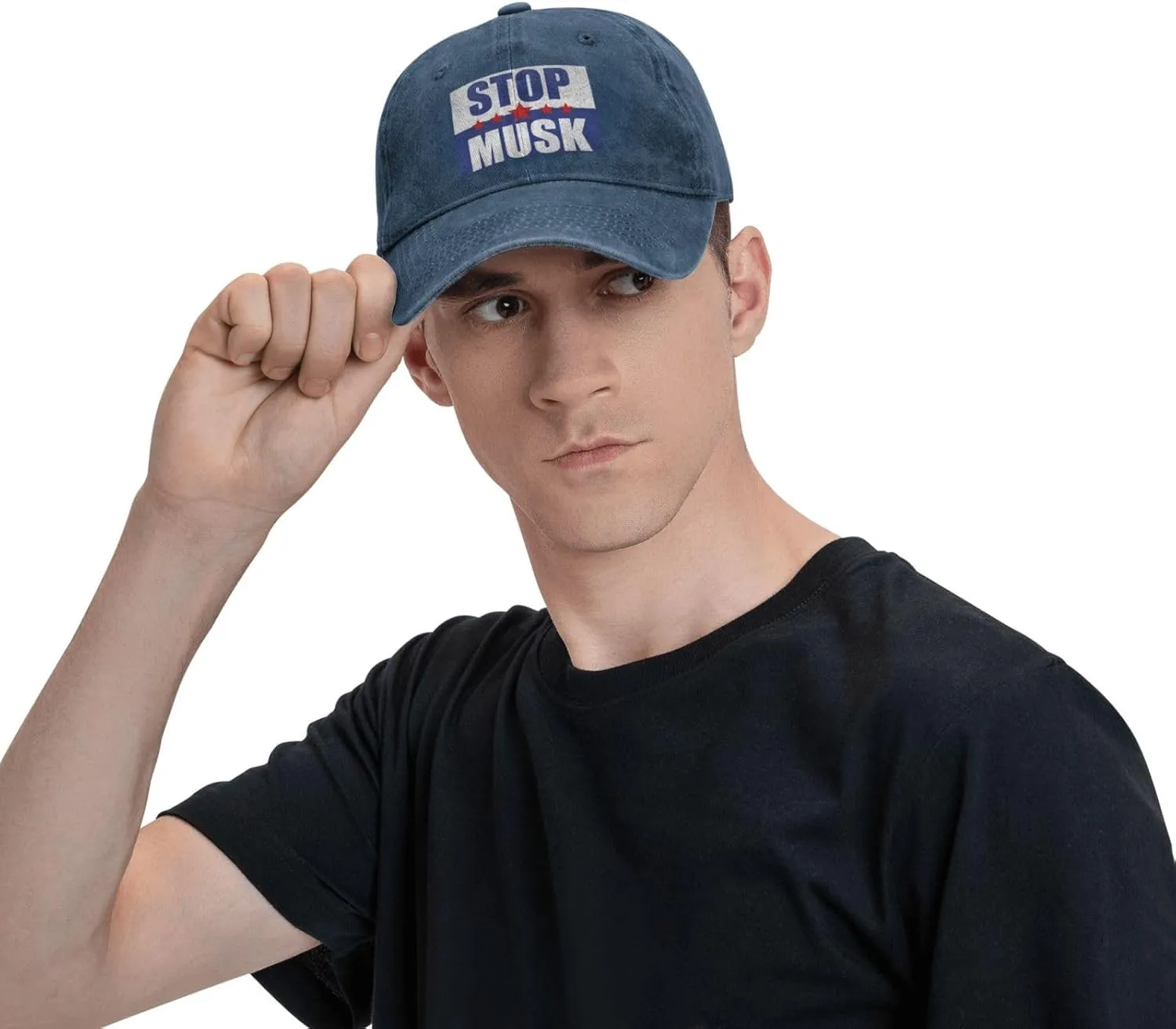 Anti Stop Musk Cowboy Hat Women Baseball Cap Ball Caps Men Trucker Cap Outdoor Sports Adjustable Dad Hat Black