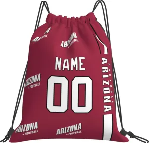 ANTKING Arizona Drawstring Bags Custom any Name and Number Backpack for Men Youth Boy Gifts 14" X 16"