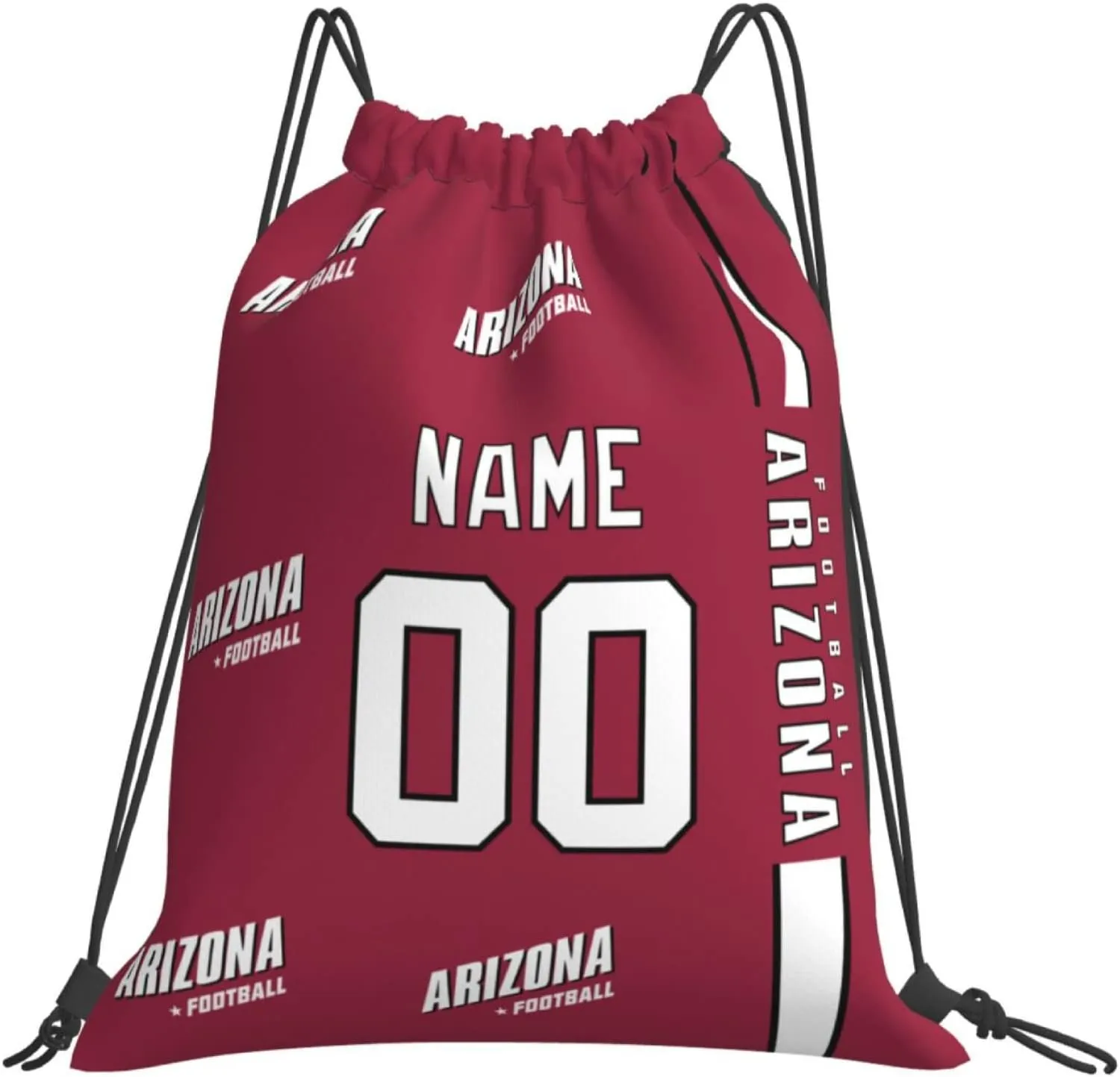 ANTKING Arizona Drawstring Bags Custom any Name and Number Backpack for Men Youth Boy Gifts 14" X 16"
