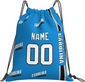 ANTKING Carolina Drawstring Bags Custom any Name and Number Backpack for Men Youth Boy Gifts 14" X 16"