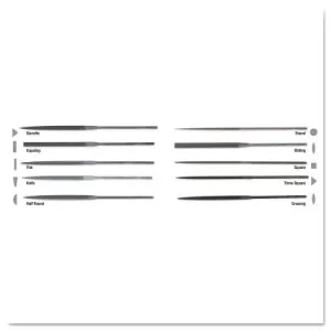 Apex Tool Group 6-1/4' RHN-0 THREE SQUARE NEEDLE FILE, 37947