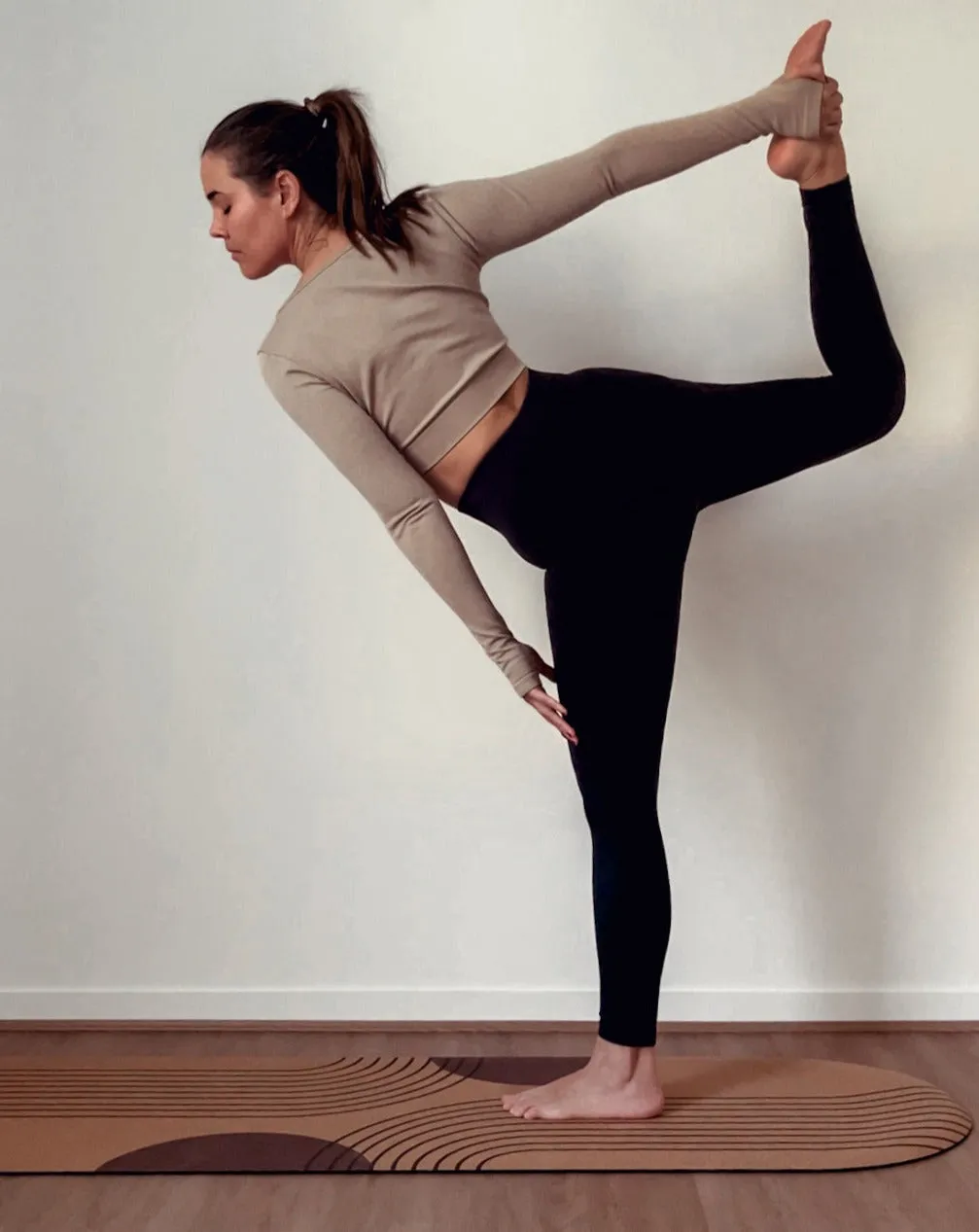 Arch Cork Yoga Mat with Rubber Back  | NordicZen | 5mm