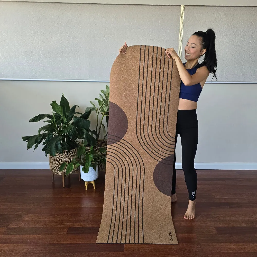 Arch Cork Yoga Mat with Rubber Back  | NordicZen | 5mm