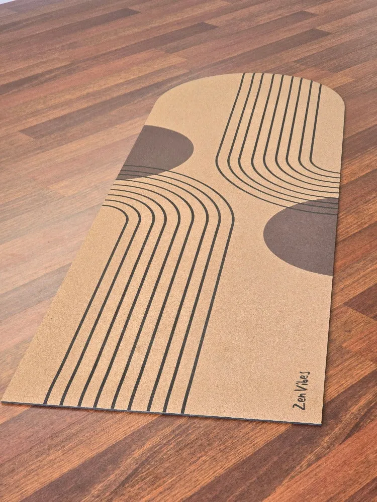 Arch Cork Yoga Mat with Rubber Back  | NordicZen | 5mm