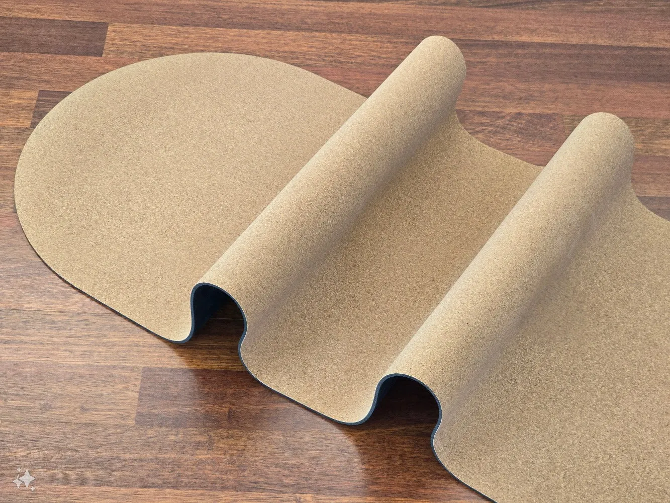 Arch Cork Yoga Mat with Rubber Back| Plain Solid Tone | 5mm