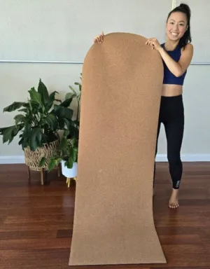 Arch Cork Yoga Mat with Rubber Back| Plain Solid Tone | 5mm