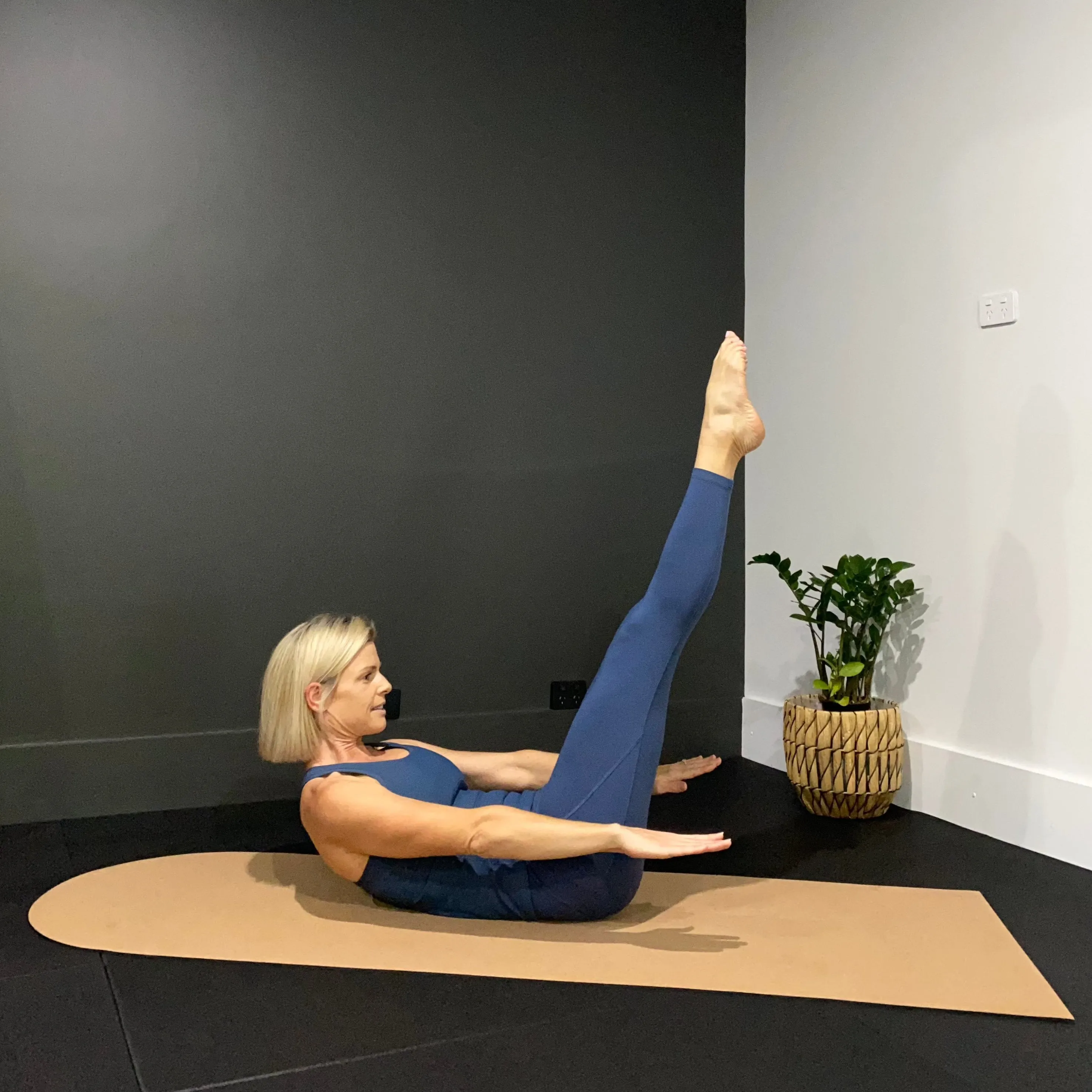 Arch Cork Yoga Mat with Rubber Back| Plain Solid Tone | 5mm