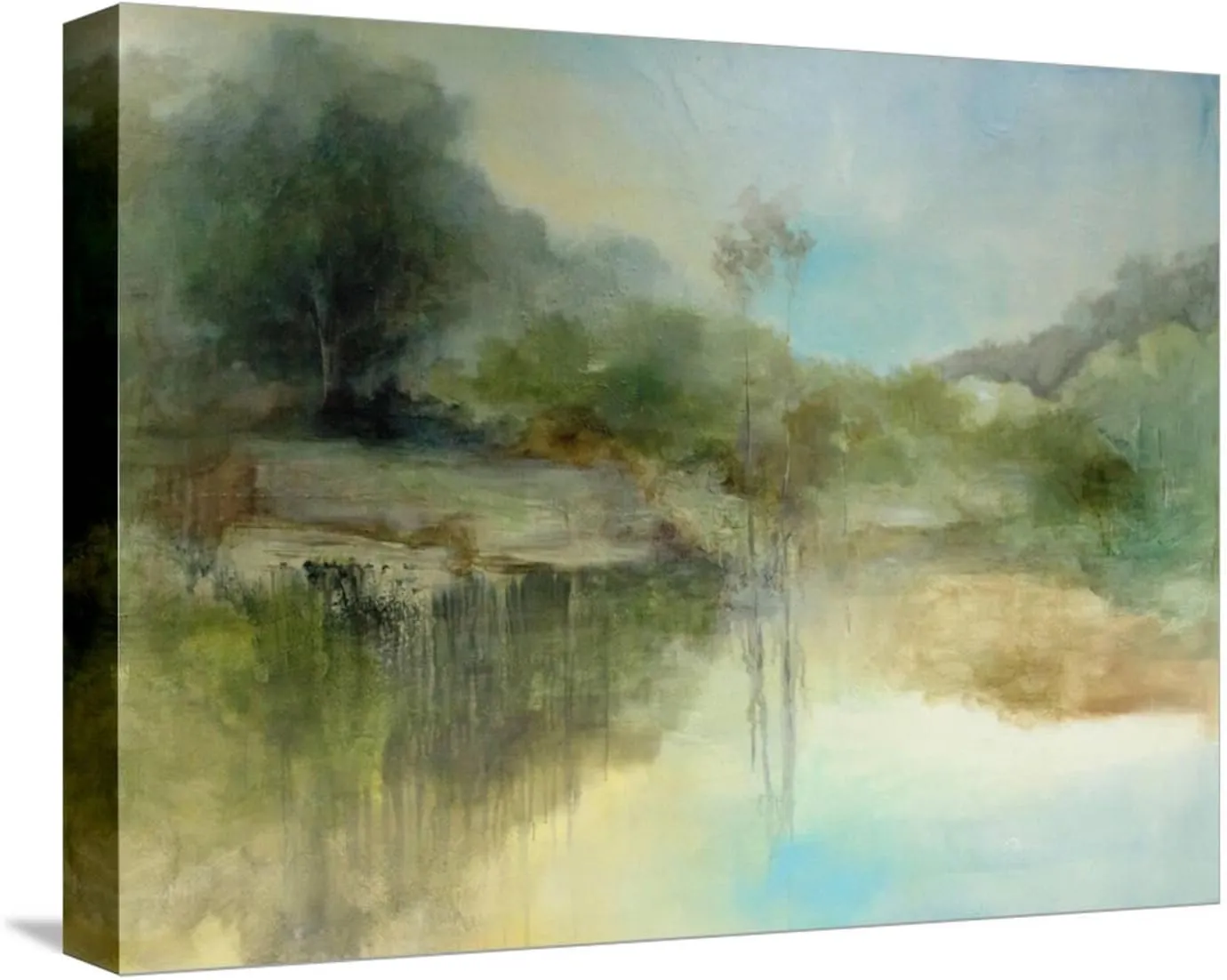 ART.COM Stretched Canvas Print The Lazy Day by J Austin Jennings, 16" x 12"
