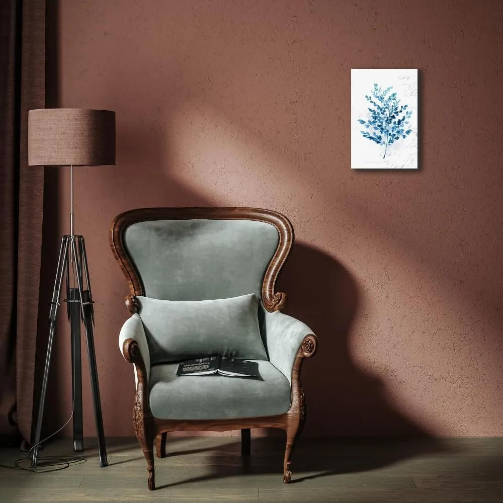 ArtDirect Botanical Blue III 13x18 Gallery Wrapped Canvas Museum Art by Isabelle Z