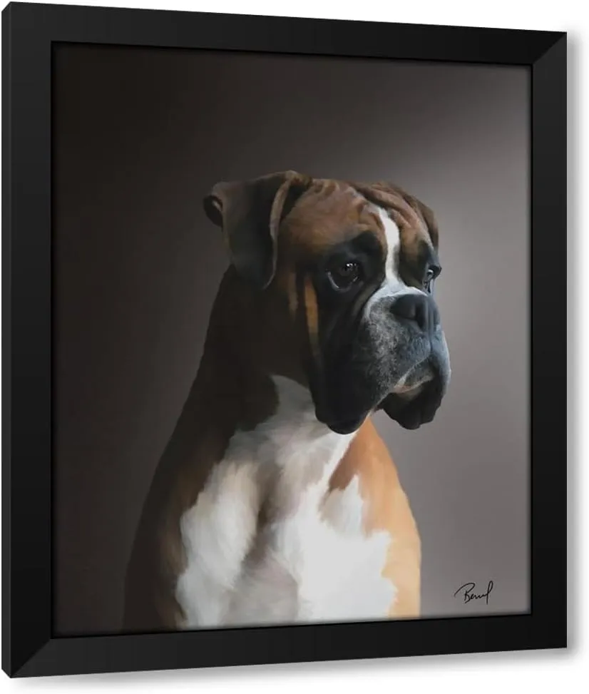 ArtDirect Boxer Kaiser Custom Framed Art Print Giclee Print or Canvas Options with Various Sizes and Customization by Peters, Renel