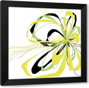 ArtDirect Citron Ribbons Custom Framed Art Print Giclee Print or Canvas Options with Various Sizes and Customization by Weiss, Jan