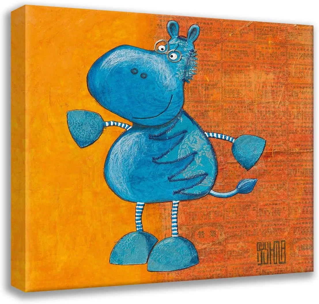 ArtDirect Dahan, Sushila 20x20 Gallery Wrapped Canvas Museum Art Titled: Zibro