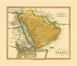 ArtDirect Darton 22x20 Gallery Wrapped Canvas Museum Art Titled: Arabia - Darton 1812