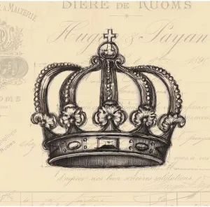 ArtDirect Documented Monarchy 15x15 Gallery Wrapped Canvas Museum Art by Z Studio