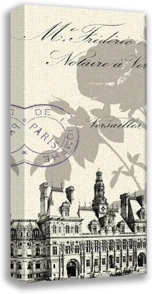 ArtDirect Hotel De Ville 10x18 Gallery Wrapped Canvas Museum Art by Z Studio