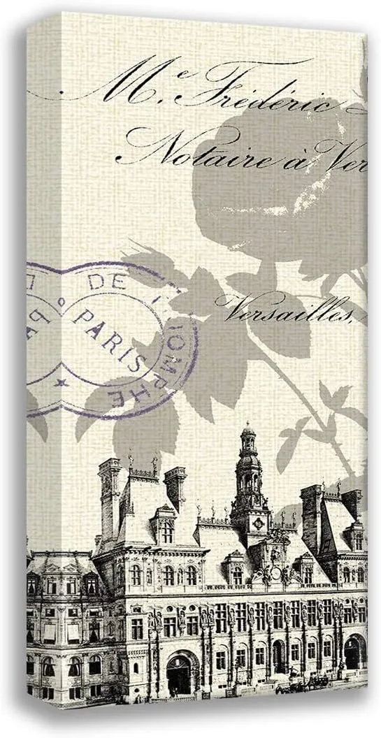 ArtDirect Hotel De Ville 10x18 Gallery Wrapped Canvas Museum Art by Z Studio