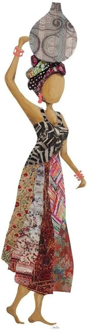 ArtDirect Ritter, Gina 11x24 Gallery Wrapped Canvas Museum Art Titled: Xhose Woman of Pottery I