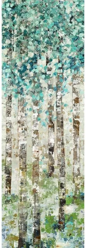 ArtDirect Woods, Maya 11x24 Gallery Wrapped Canvas Museum Art Titled: Foliage I