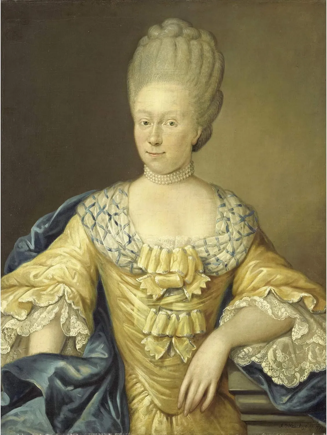 Artery8 Hauck Portrait Adriana Van Heusden Large XL Wall Art Canvas Print