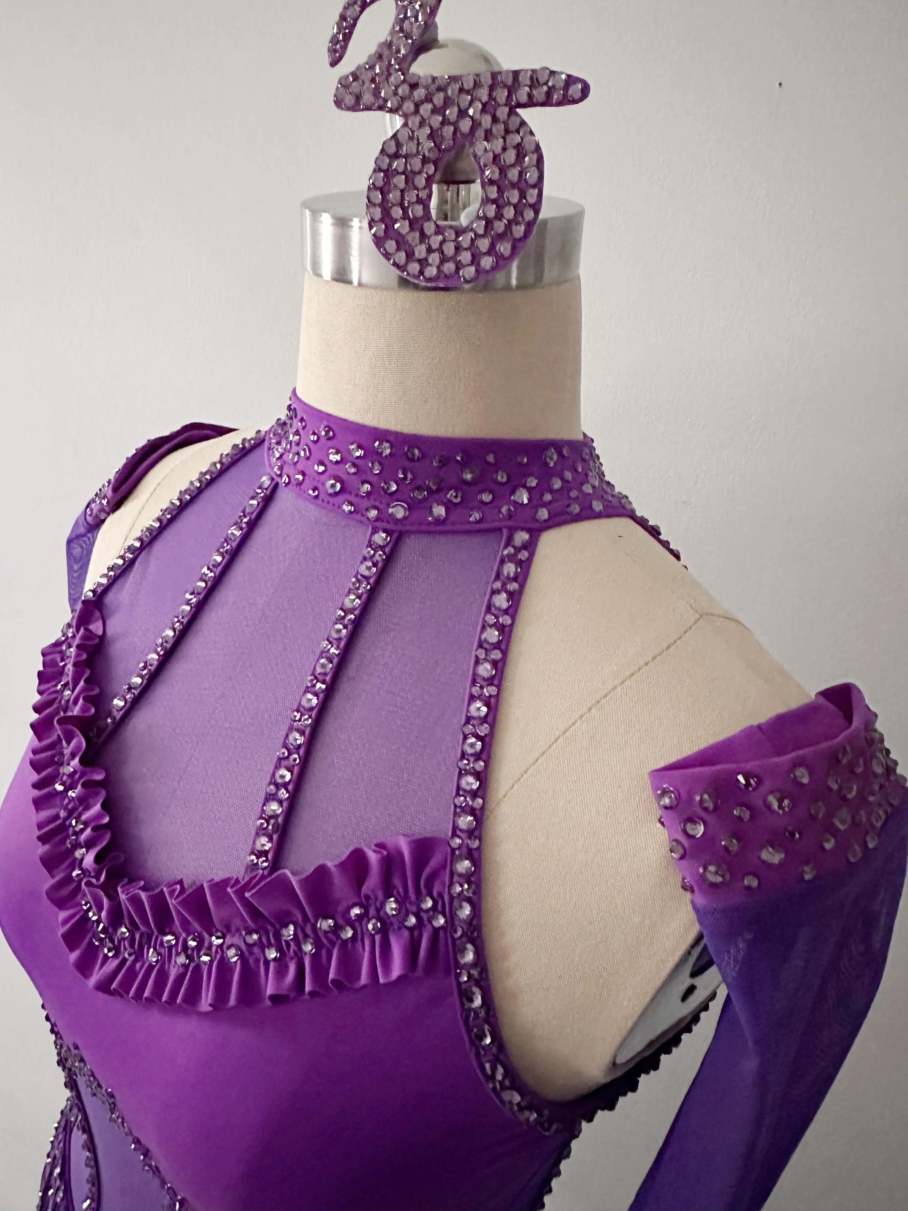 AS / A8 Purple Jazz Broadway Cabaret Dance Costume