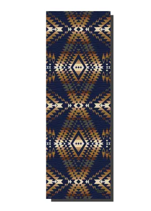 Ascend Yoga Mat Pendleton Mission Trail Navy Mat by Yune Yoga