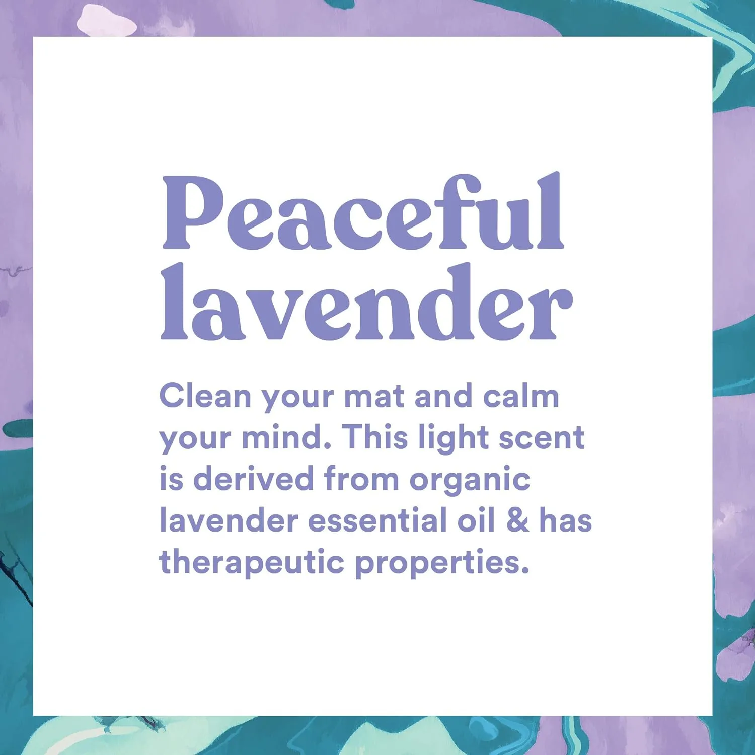 ASUTRA Yoga Mat Cleaner Spray Refill (Peaceful Lavender), 16 fl oz - Organic Essential Oils, No Slippery Residue, Deep-Cleansing for Fitness Gear & Gym Equipment