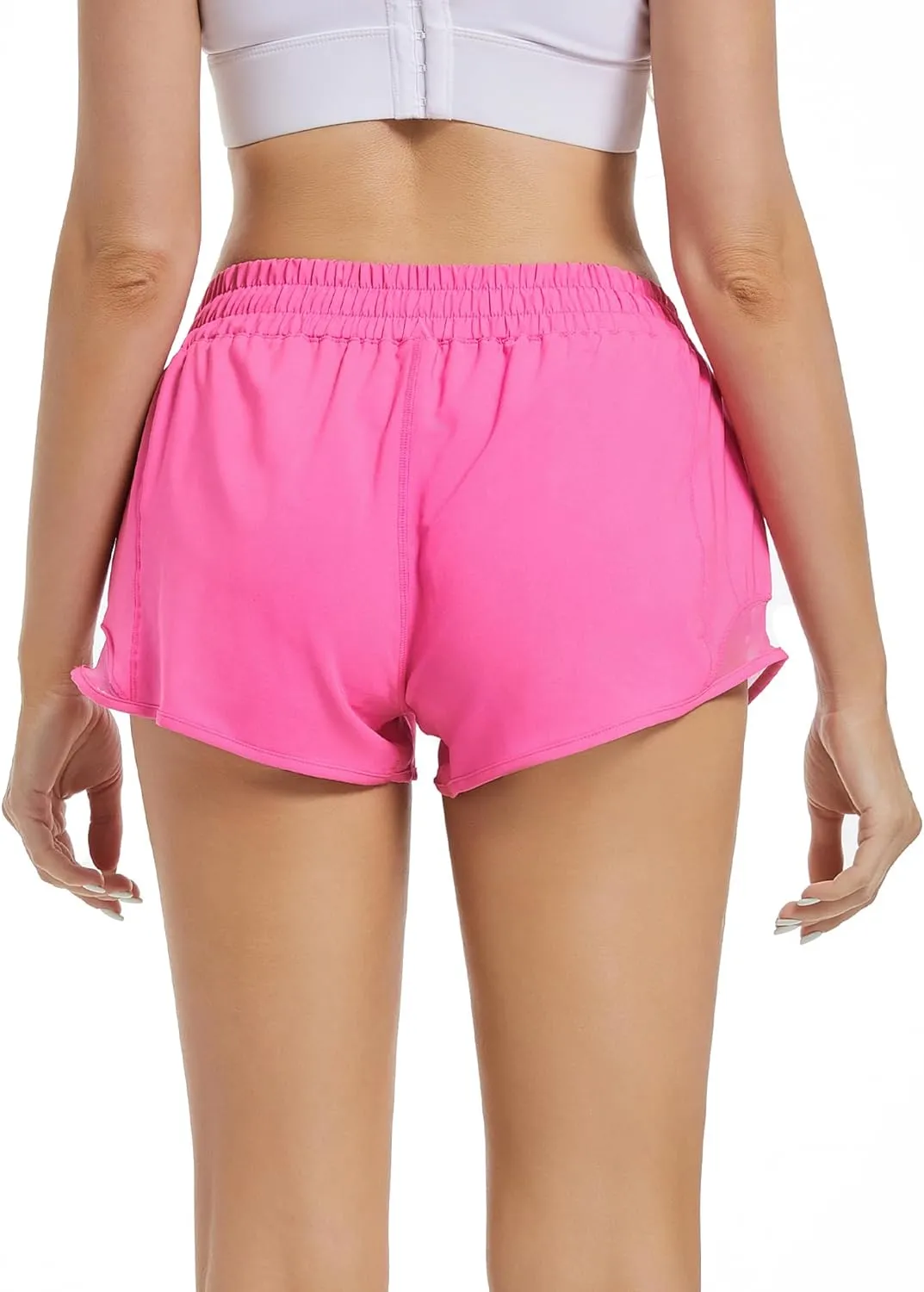Athletic Shorts for Women,Mesh Lined 2.5" Running Shorts,Quick Dry Active Workout Shorts with Zip Pocket