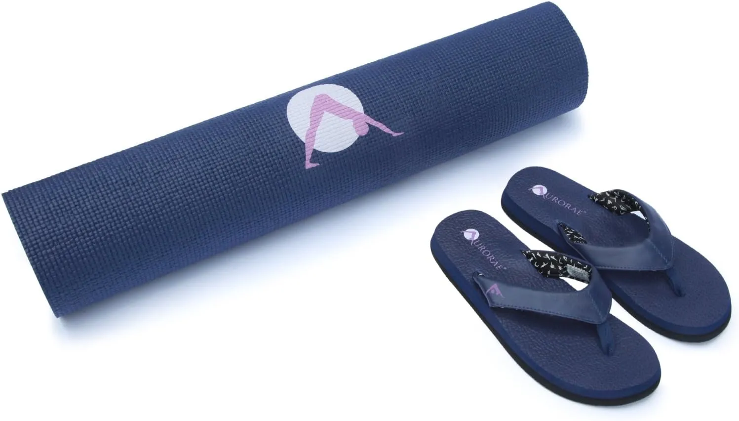 AURORAE Classic/Printed Extra Thick and Long Yoga Mat. Slip Free Rosin included