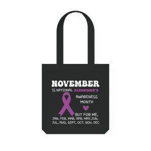 Awareness Month - Alzheimer's, Organic Tote, Printed