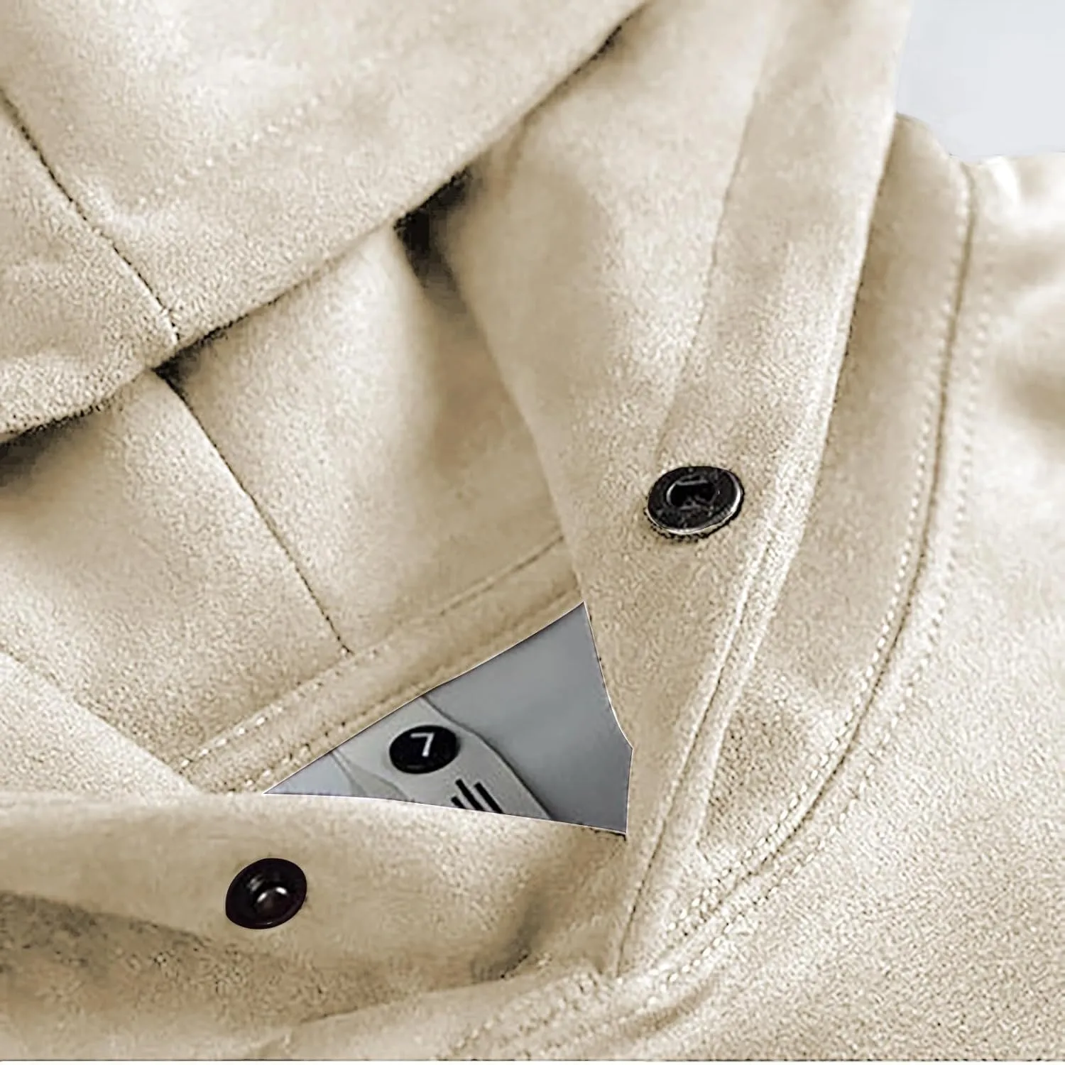 Aymnlox Men's Hoodies Oversize Hooded Sweatshirts Casual Solid Color Long Sleeve Pullover Heavyweight Hoodie With Pockets