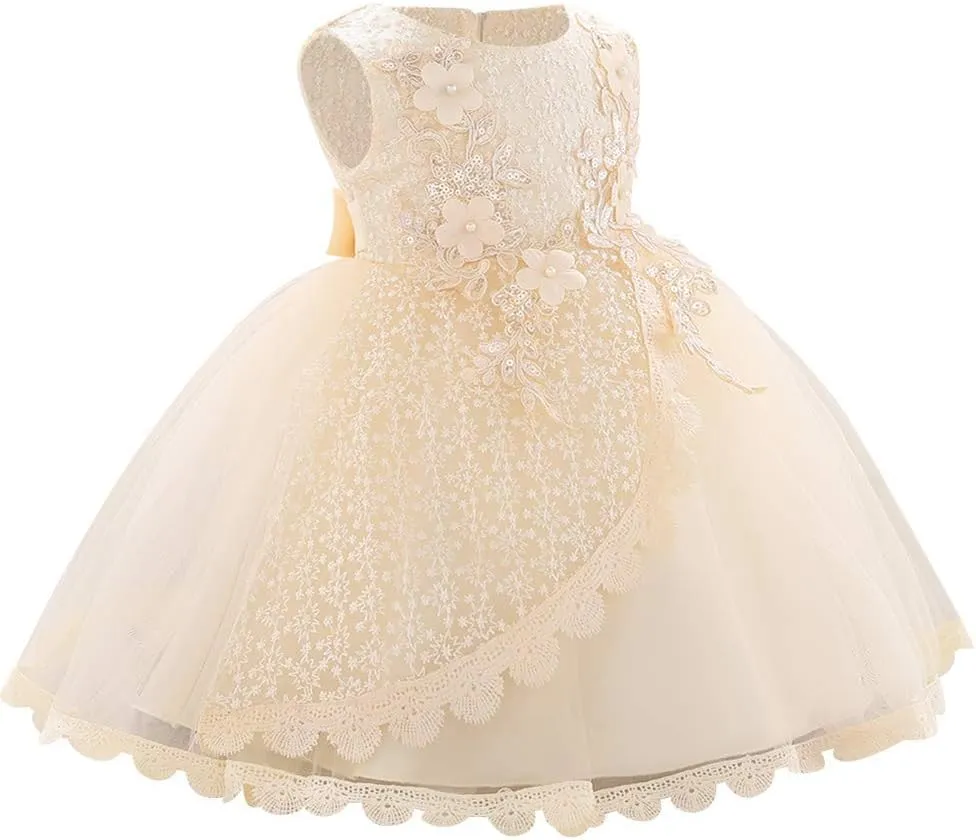 Baby Toddler Girl Tulle Tutu Dress Butterfly Flower Girl Wedding Formal Birthday Outfits Cake Smash Dresses